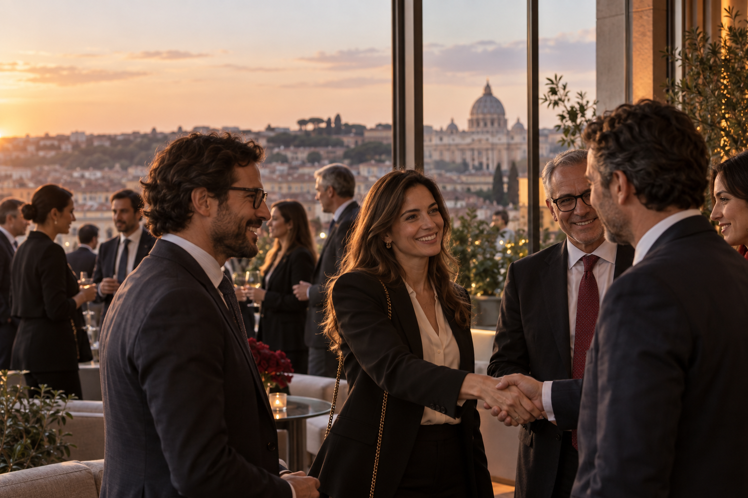 Imprenditori e professionisti riuniti a Roma, simbolo della comunità di CDO Lazio